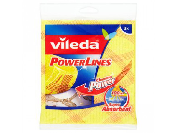 Vileda PowerLines Абразивное грибной кухонное полотенце, 3 шт